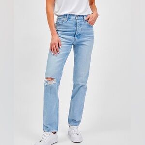 GAP cheeky straight high rise Denim with Button Fly